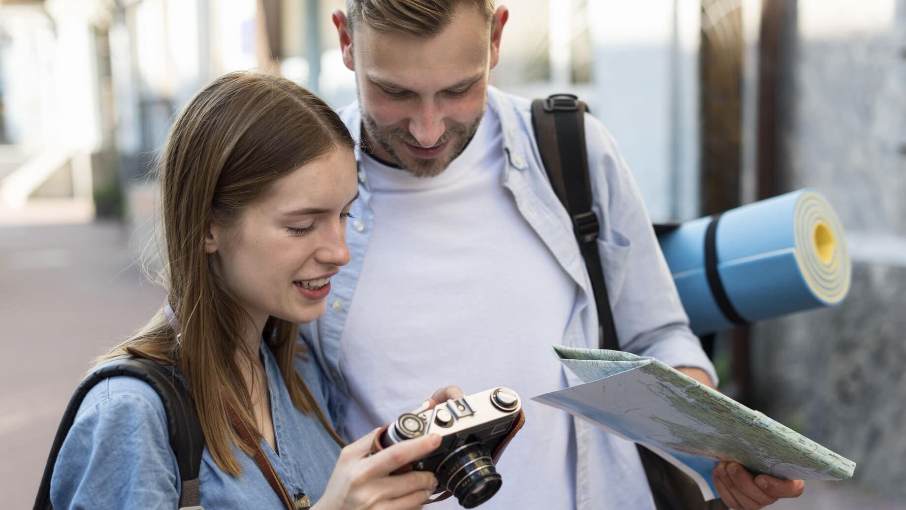 Een kopppel op vakantie 
